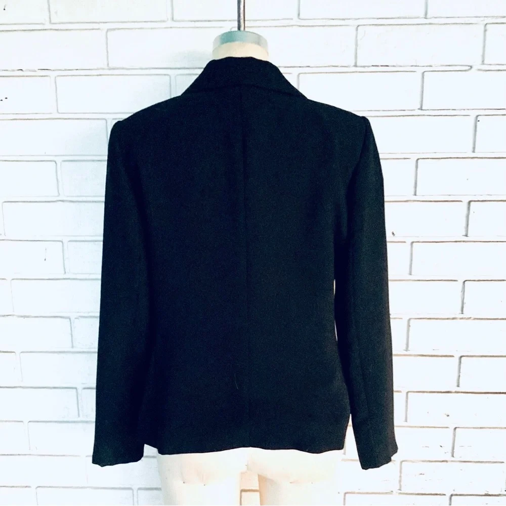 Black Clues New York Polyester Blazer Size 10 - Picture 2 of 3